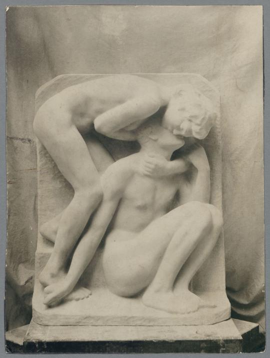 Liebespaar, 1910, Kalkstein