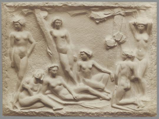 Relief Sommertag, 1913, Gips