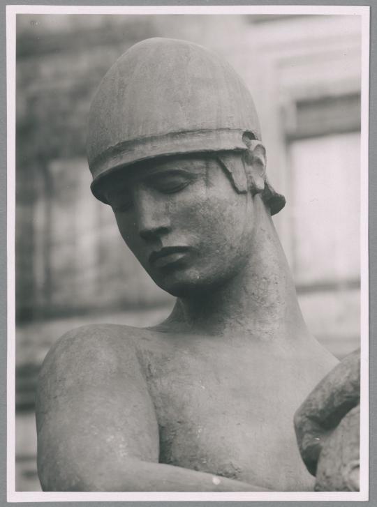 Brunnen Aufruf, Detail, 1914/17, Bronze