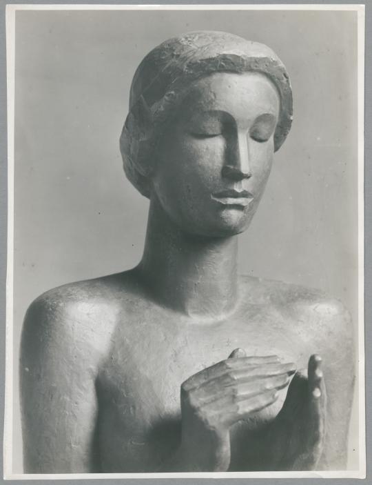 Assunta, Detail, 1919/21, Gips oder Bronze