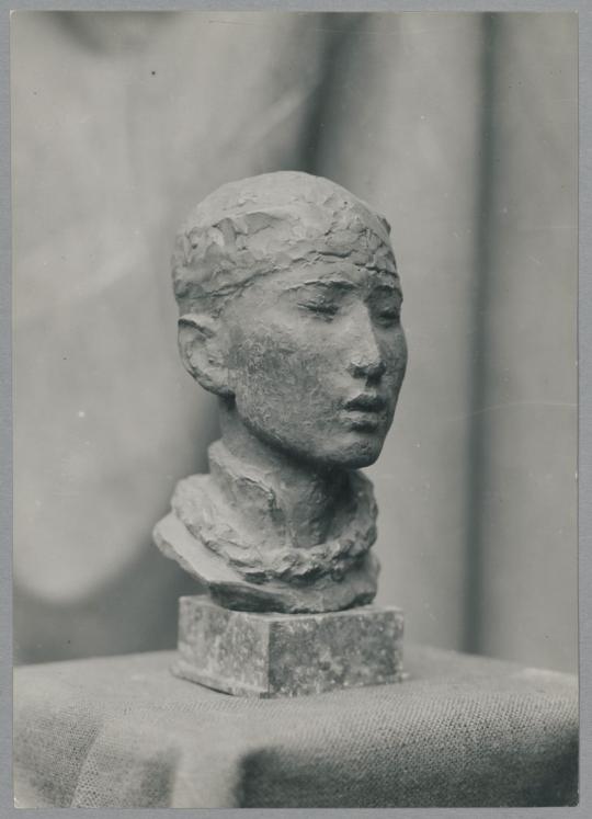 Kopf junger Chinese, 1924, Bronze