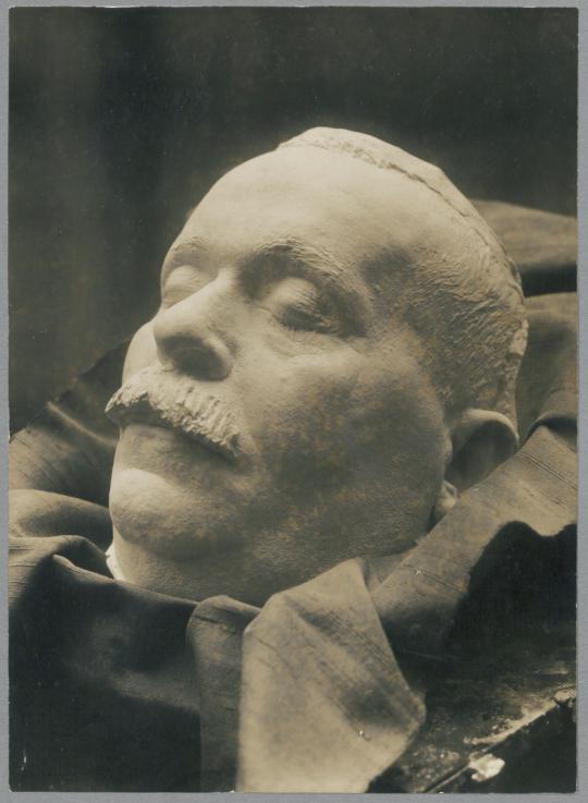 Totenmaske Friedrich Ebert, 1925, Gips