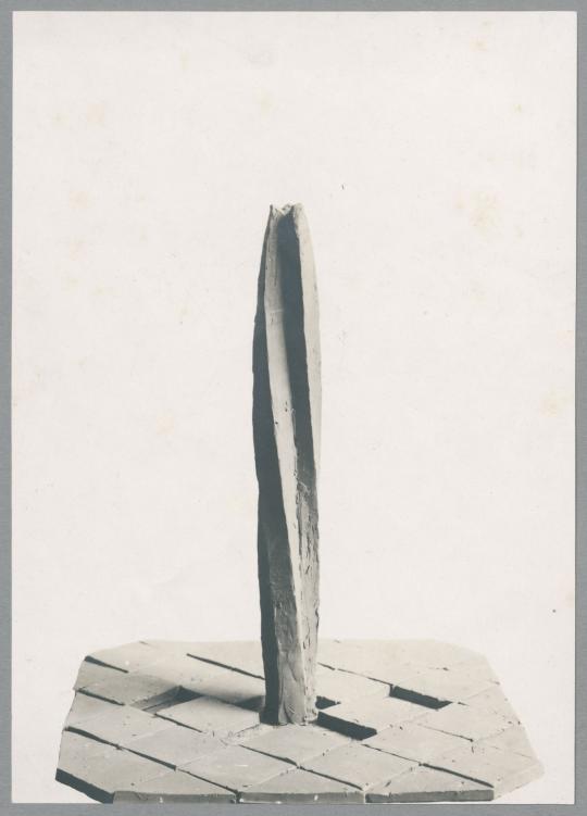 Entwurf Grabmal Brenner, 1925, Ton