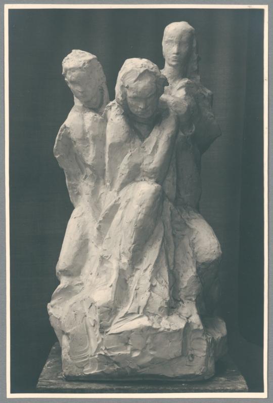 Beethoven-Denkmal, Entwurf II, 1926, Gips