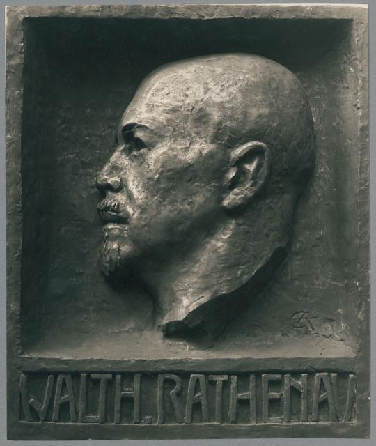 Porträtrelief Walther Rathenau, 1928/29, Bronze