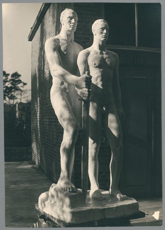 Krieger-Ehrenmal Stralsund, 1934/35, Gips