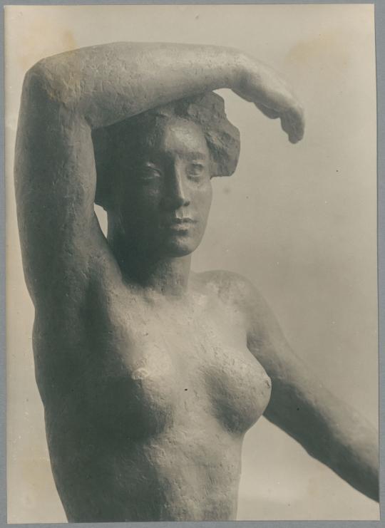 Große Kniende, Detail, 1935/36, Bronze