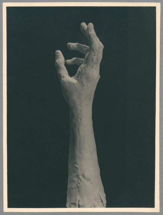 Studie einer Hand, Detail, 1936, Gips