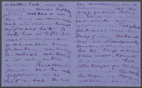 Brief von Else Lampe an Georg Kolbe