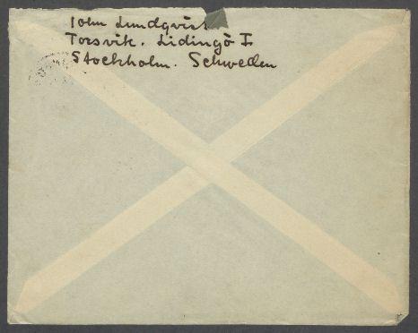 Brief von John Lundqvist an Georg Kolbe