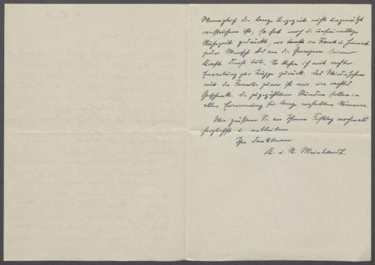 Briefe von Kurt Meinhardt an Georg Kolbe
