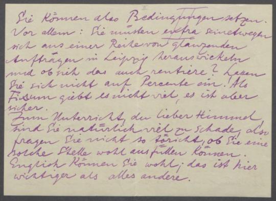 Brief von Sascha Schneider an Georg Kolbe