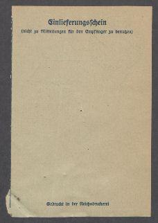 Briefe vom Reichsverband Bildender Künstler Deutschlands / Gau E.V. , Berlin an Georg Kolbe