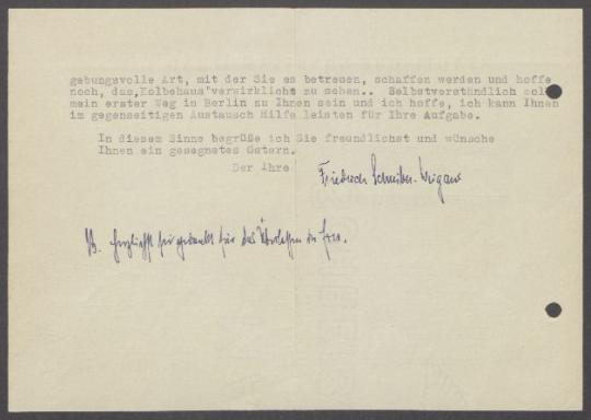 Briefwechsel zwischen Friedrich Schreiber-Weigand [Städtische Kunstsammlungen Chemnitz], dem Schloßbergmuseum Chemnitz und Georg Kolbe