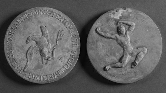 Medaille des preußischen Wohlfahrtsministeriums für Sportleistung