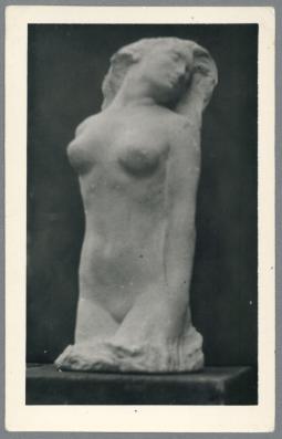 Weiblicher Halbakt, vermutlich 1909, Marmor oder Kalkstein
