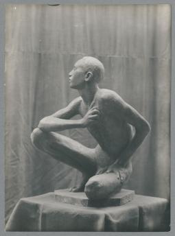 Hockender Somali, 1915/26, Bronze