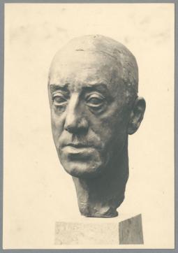 Porträt Henry van de Velde, 1913, Bronze