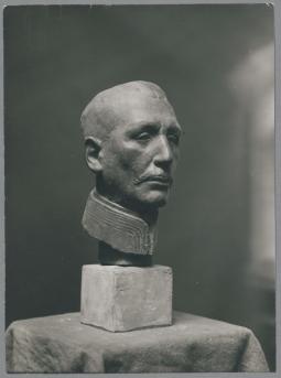 Porträt Karl von Einem, 1915, Eisen auf Gipssockel