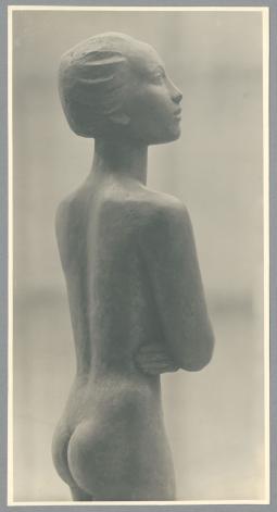 Aufblickende, Detail, 1920, Bronze
