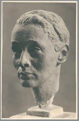 Porträt Marianne Farenholtz, 1933, Gips, farbig gefasst