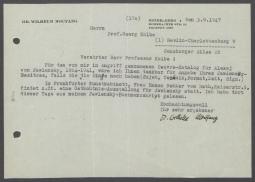 Briefwechsel zwischen Wilhelm Moufang und Georg Kolbe