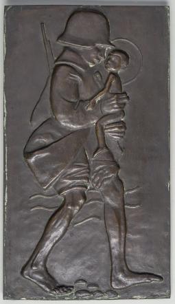 Relief Heiliger Christophorus
