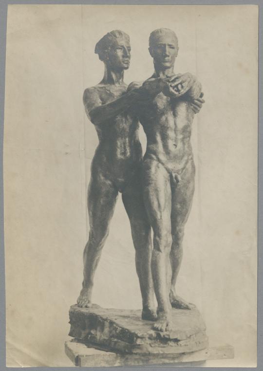 Krieger und Genius, 1905, Bronze