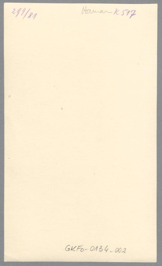 Brunnenentwurf Aufruf I, 1914/16, Gips