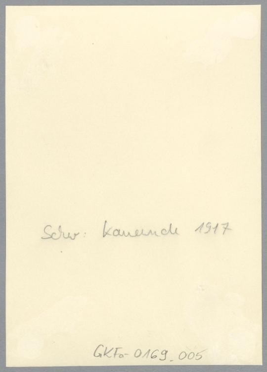Kauernde, 1917, Gips