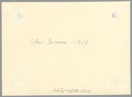 Susanna, 1921, Gips