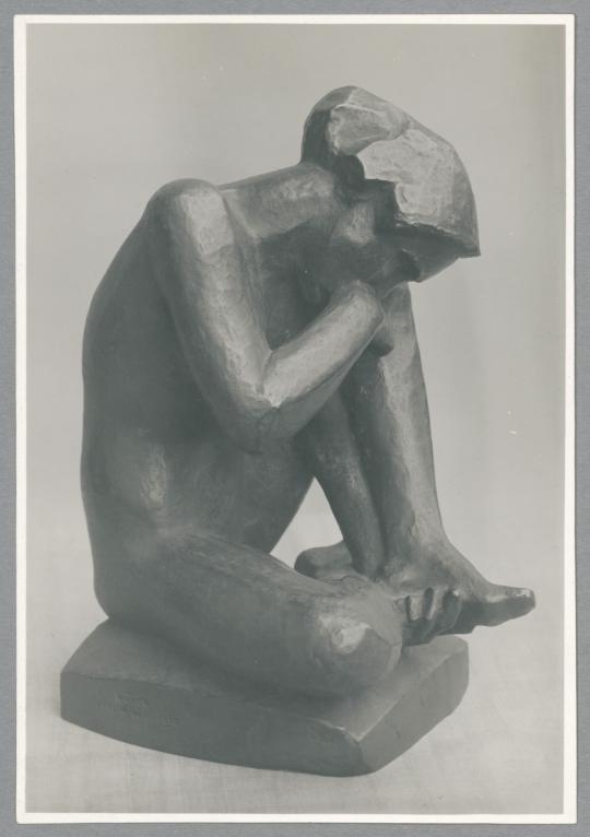 Hockende, 1923, Bronze