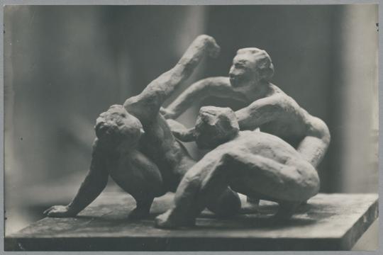 Bewegungsskizze III, 1925, Gips