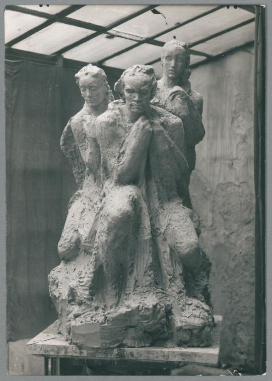 Beethoven-Denkmal, großer Entwurf II, 1926/27, Ton