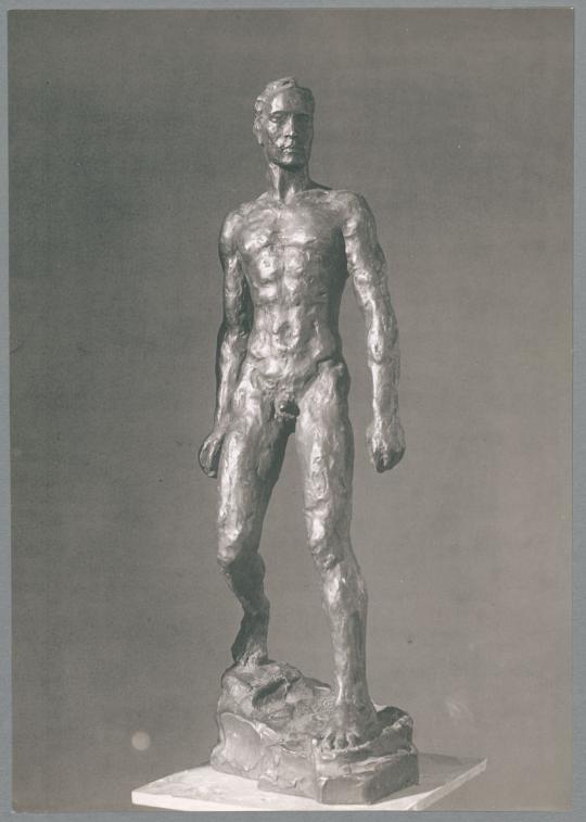 Kleiner Herabschreitender, 1927, Bronze