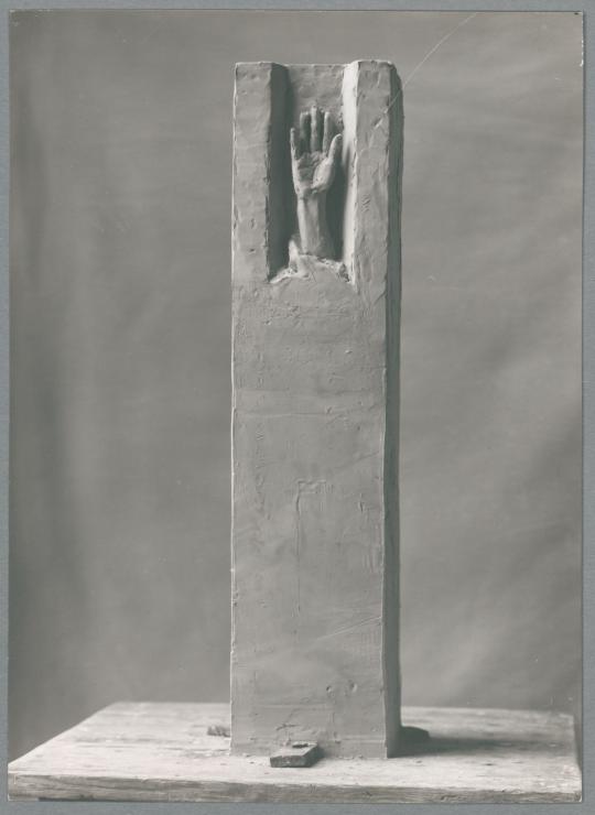 Entwurf Ehrenmal für Diez an der Lahn I, 1928, Ton