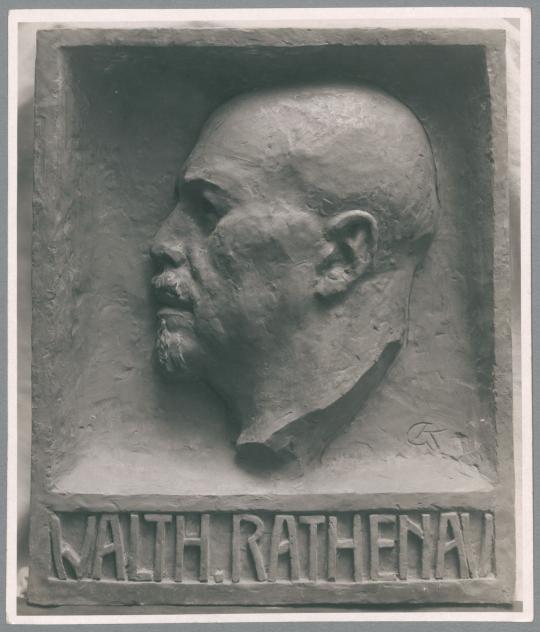 Porträtrelief Walther Rathenau, 1928/29, Gips
