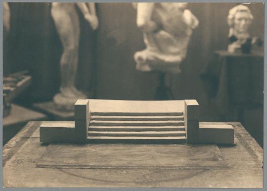 Modell Rathenau-Brunnenanlage, 1928, Gips