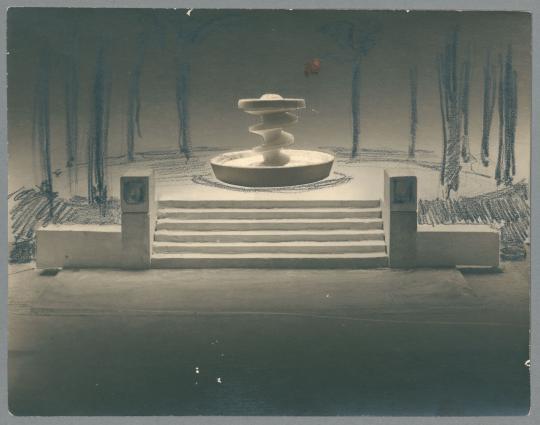 Modell Rathenau-Brunnen, Gesamtanlage, 1928/30, Gips