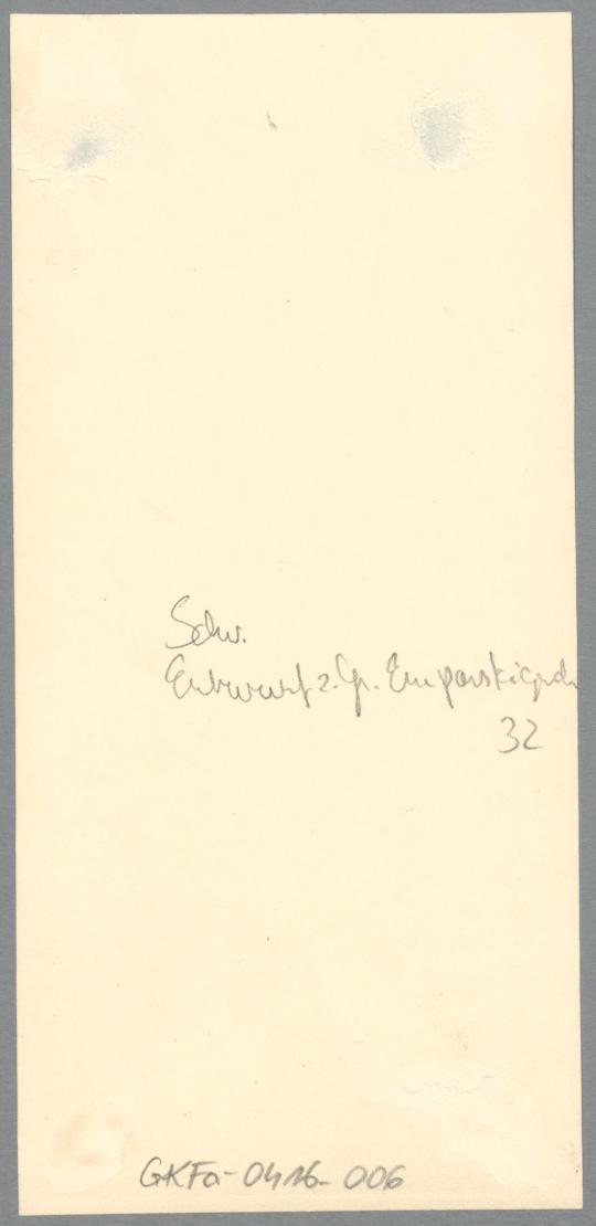 Entwurf Emporsteigender, 1932, Gips