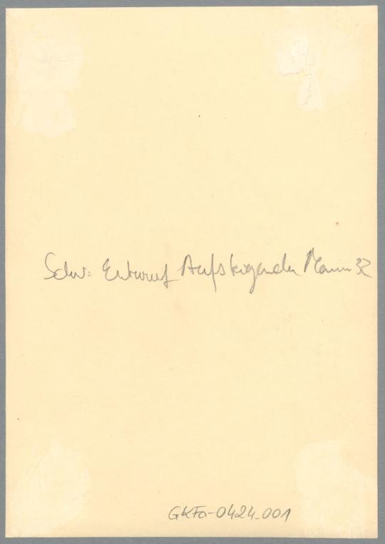 Zarathustras Erhebung, Skizze, 1932, Gips