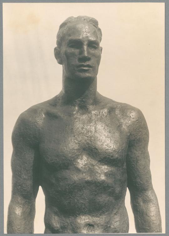 Zehnkampfmann, Detail, 1933/36, Bronze