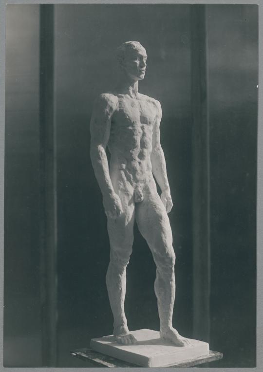 Entwurf Laufender Mann, 1937, Gips