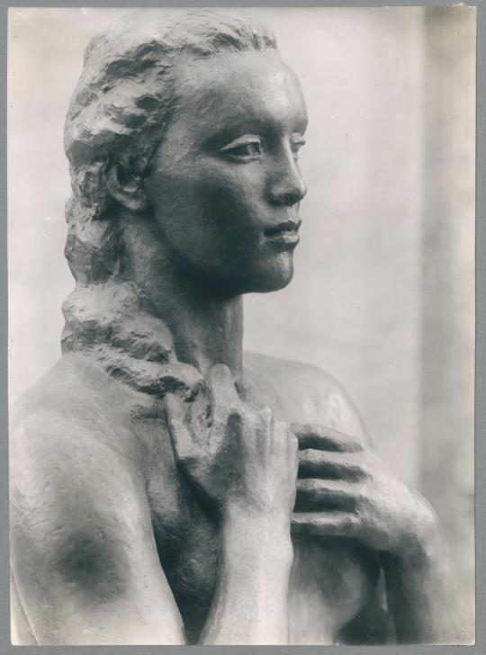 Die Hüterin, Detail, 1938, Bronze