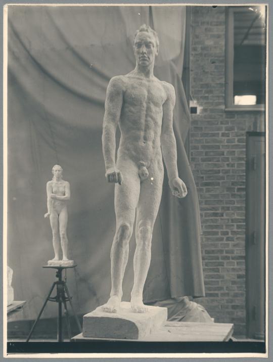 Mann vom Menschenpaar, Entwurf, 1942, Gips