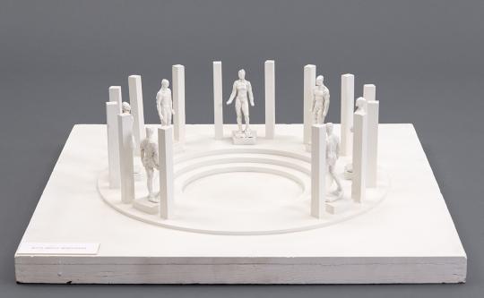 Entwurfsmodell für den Ring der Statuen für Frankfurt am Main, Rothschildpark