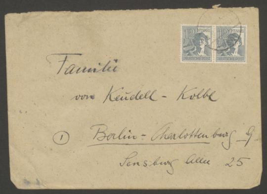 Briefe von Anton Grauel an Georg Kolbe und an die Hinterbliebenen Kolbe/Keudell