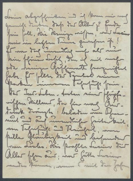 Brief von Kurd von Hardt an Georg Kolbe