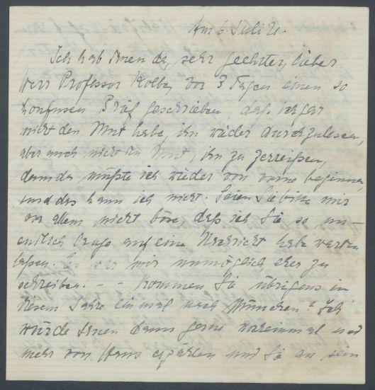 Briefe von Maria Henseler an Georg Kolbe