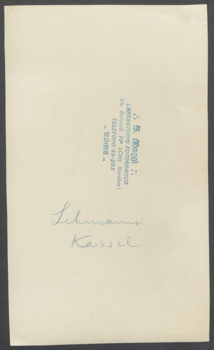 Brief von Kurt Lehmann an Georg Kolbe